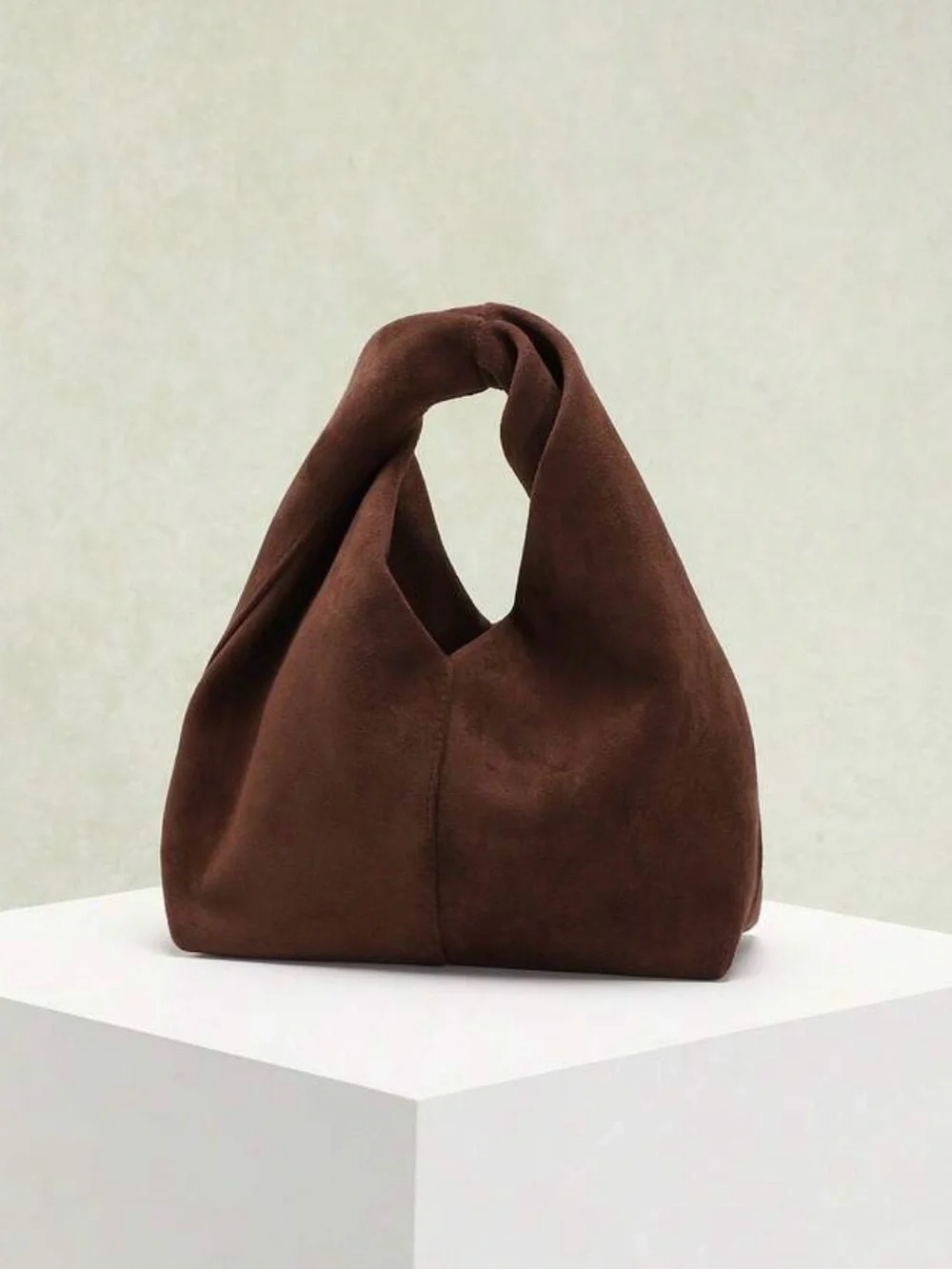 NEW Brown Twist Handle Hobo Shoulder Bag